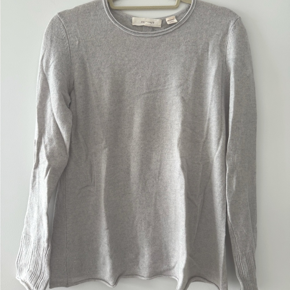 Inhabit 100% cashmere grey crewneck sweater